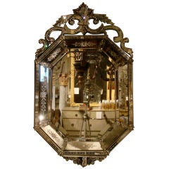 Antique 19c Venetian Mirror