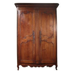 19c Transition Armoire Directoire-Louis XV with Neoclassical Car