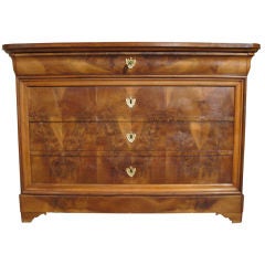 19c Louis Philippe Commode with Wooden Top