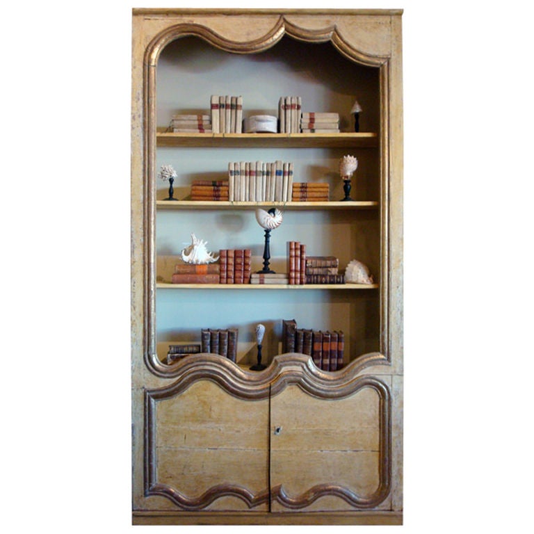 French Biblioteque Constructed from 18th-19th Century Boiserie