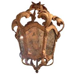 Vintage Italian Mirrored Lantern
