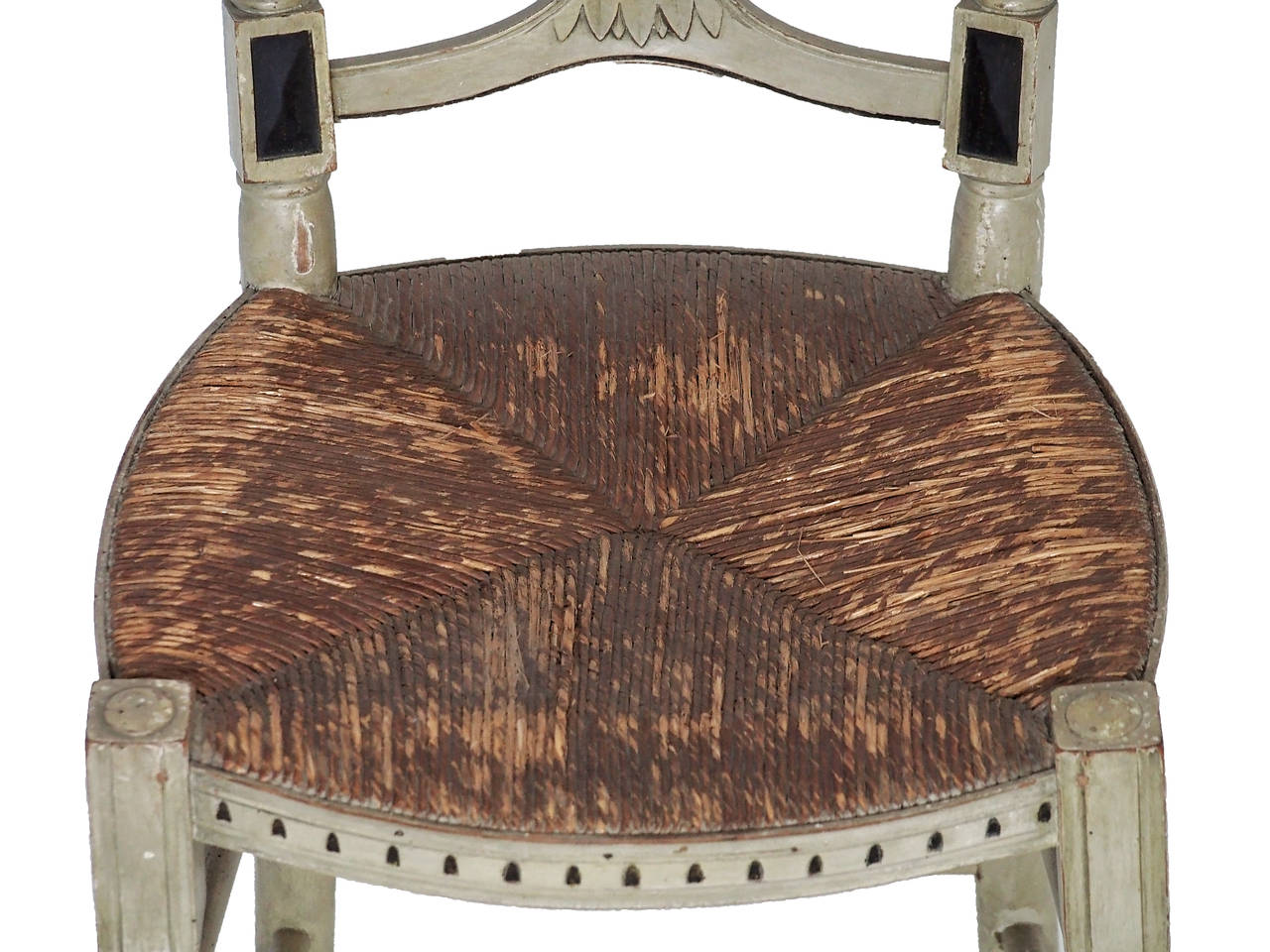French 19c Napoleon III Set of 4 Lyre Back Chairs