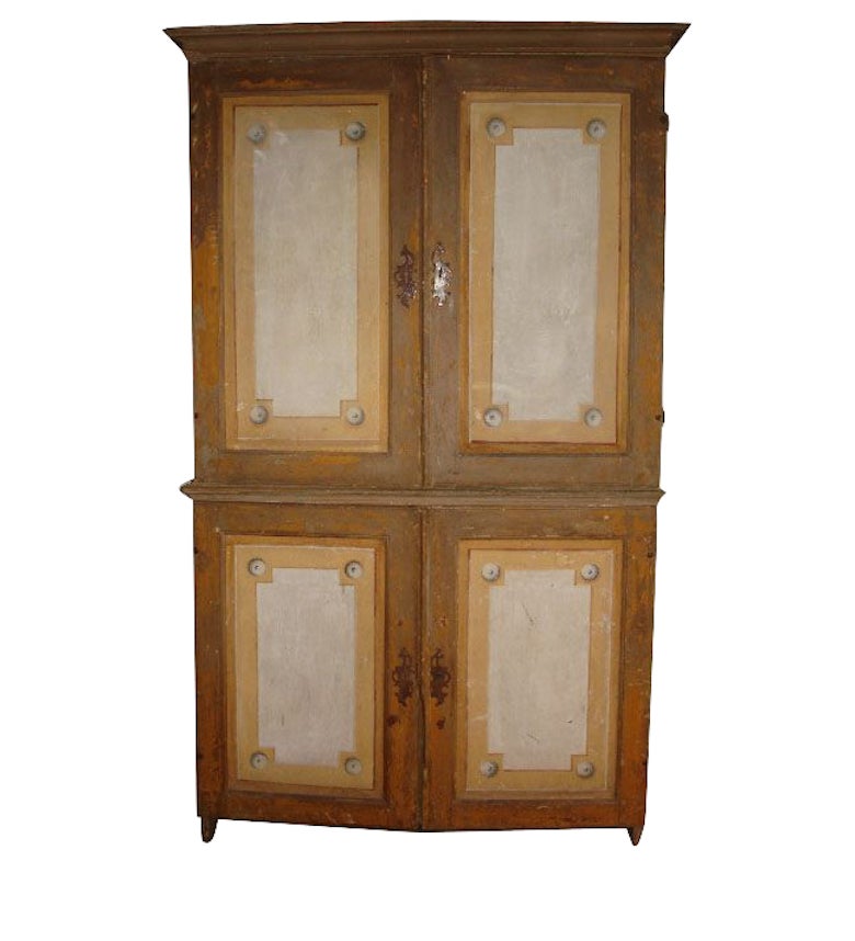 Antique Italian Theatre Canvas Armoire For Sale At 1stdibs