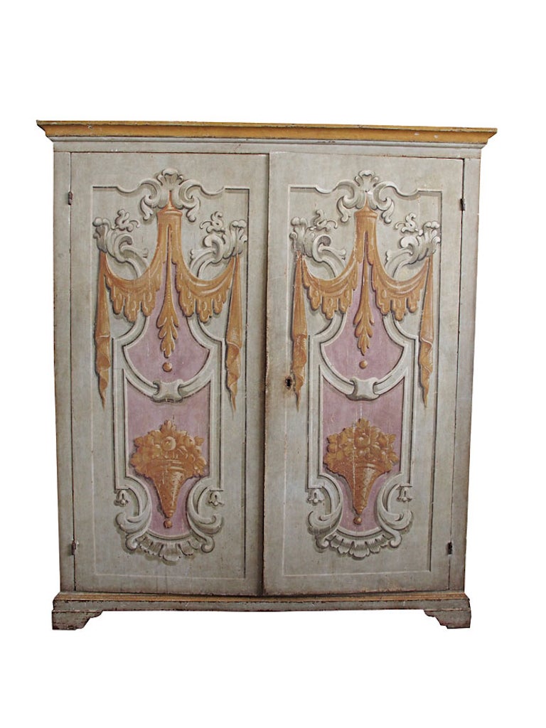 18c Tuscan Armoire with Neoclassical Painting
