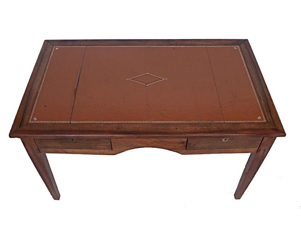 19th Century Louis Phillipe Bureau Plat Desk 1