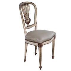 19th Century Set of Eight Gilded and Carved Chairs with Original Patina 3