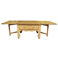 18th Century Swedish Rococo Drop-Leaf Table