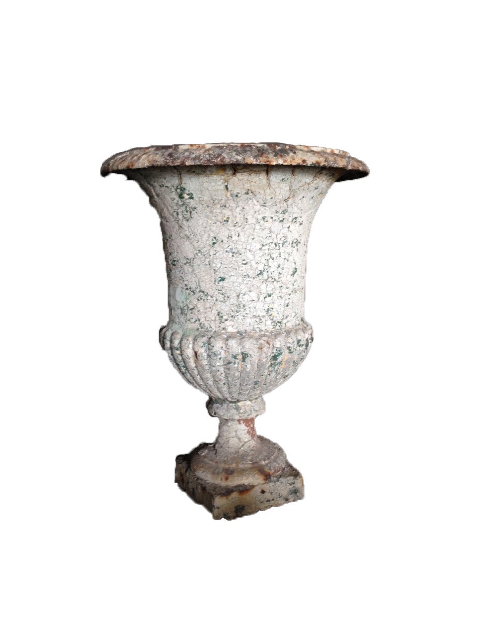 19th Century French Jardiniere Painted in Iron Patina