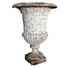 19th Century French Jardiniere Painted in Iron Patina