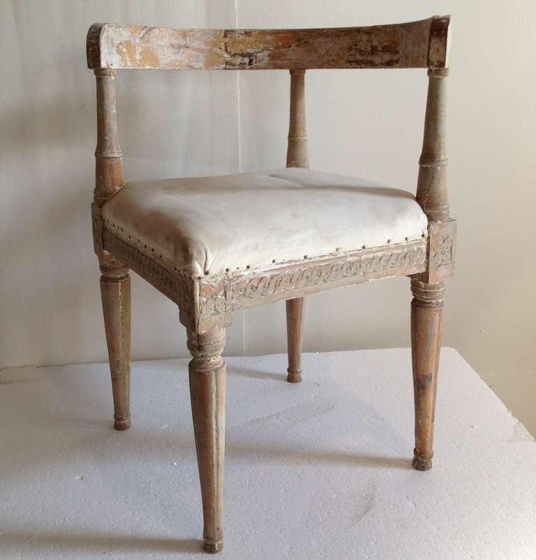 18 century corner chair.