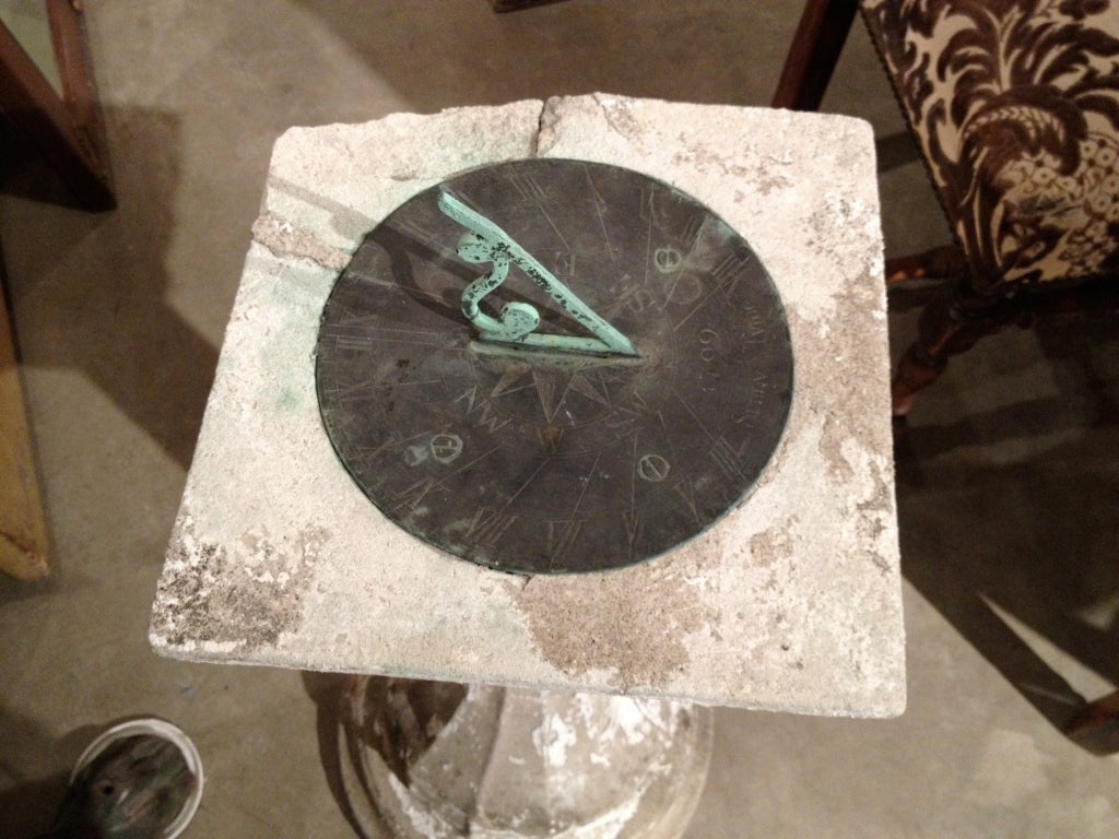 Concrete Vintage Sundial