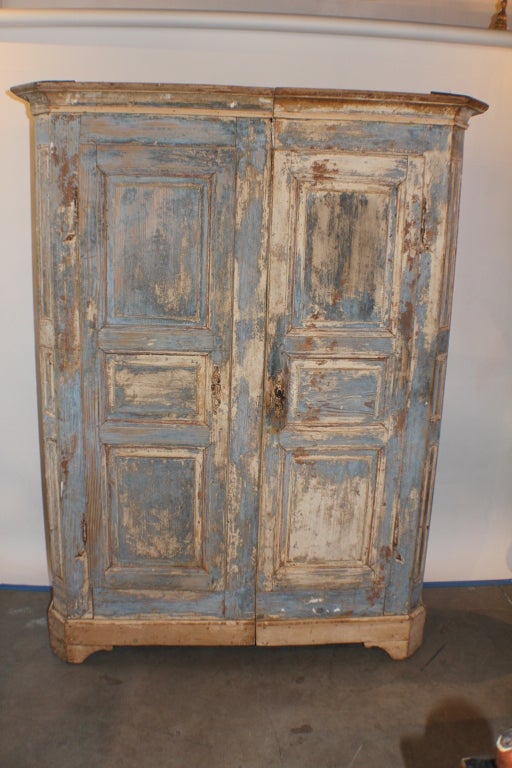 18c Painted Alsace Armoire