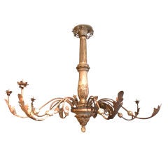 19c Dore Lustre Comprised of 19c Iron and Wood