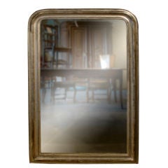 Antique 19c Louis Philippe Silverleaf Mirror