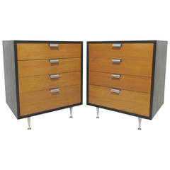 Pair of George Nelson Nightstands or Chests for Herman Miller