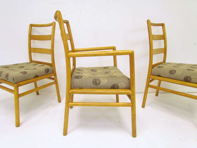American Set of Six Mid-Century Dining Chairs by T.H. Robsjohn-Gibbings for Widdicomb