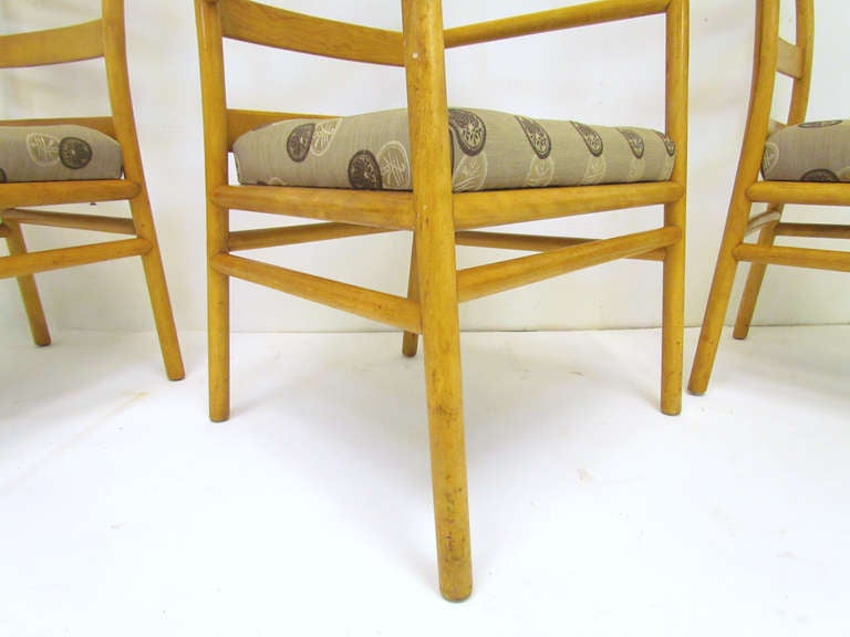 Set of Six Mid-Century Dining Chairs by T.H. Robsjohn-Gibbings for Widdicomb 2