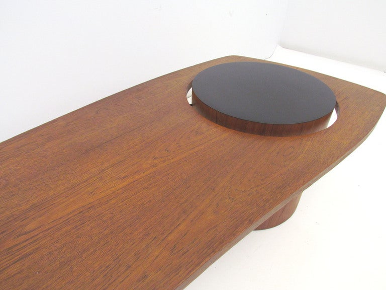 Mid-20th Century Mid-Century Teak Asymmetrical Coffee Table ca. 1960s