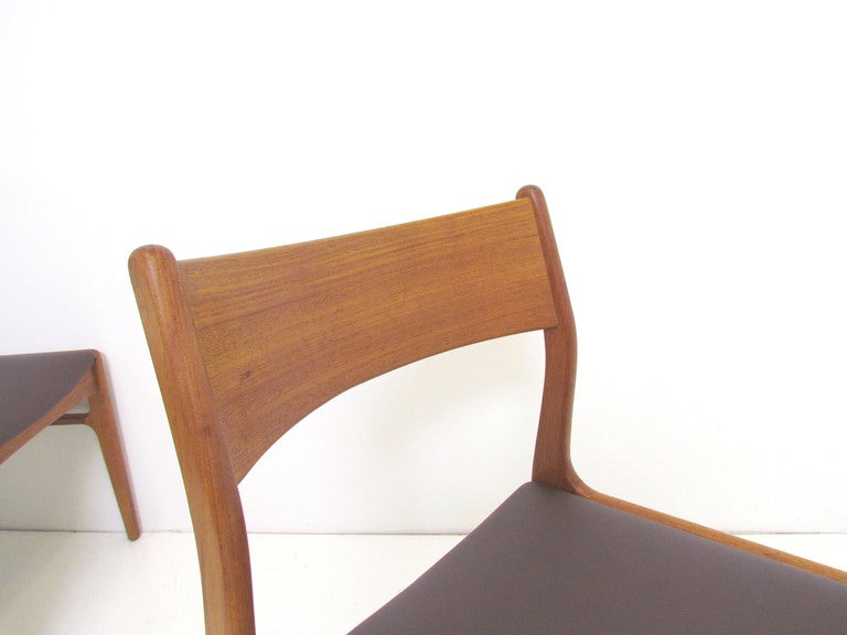 Set of Six Danish Teak Dining Chairs by Funder-Schmidt & Madsen In Good Condition In Peabody, MA