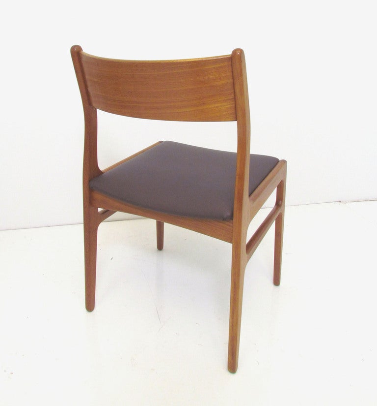 Mid-20th Century Set of Six Danish Teak Dining Chairs by Funder-Schmidt & Madsen