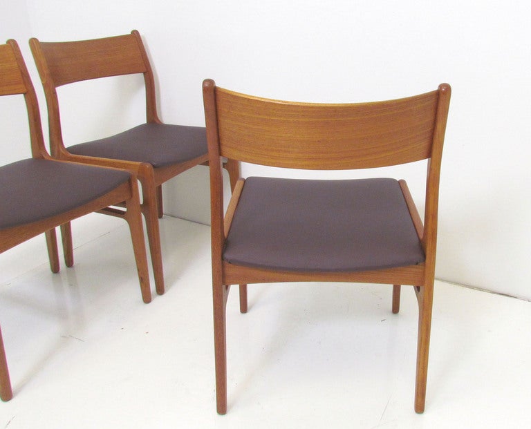 Set of Six Danish Teak Dining Chairs by Funder-Schmidt & Madsen 1