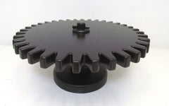 Industrial Gear-Form Rotating Coffee Table ca. 1960s