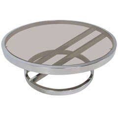 Zig Zag Chrome Coffee Table by Milo Baughman circa 1970s 8