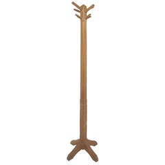 Ranch Oak Coat Stand by Brandt circa 1940s