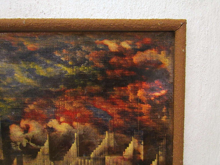 Abstract Painting by Beat Era San Francisco Artist George Bertuccelli, d. 1964 In Good Condition In Peabody, MA