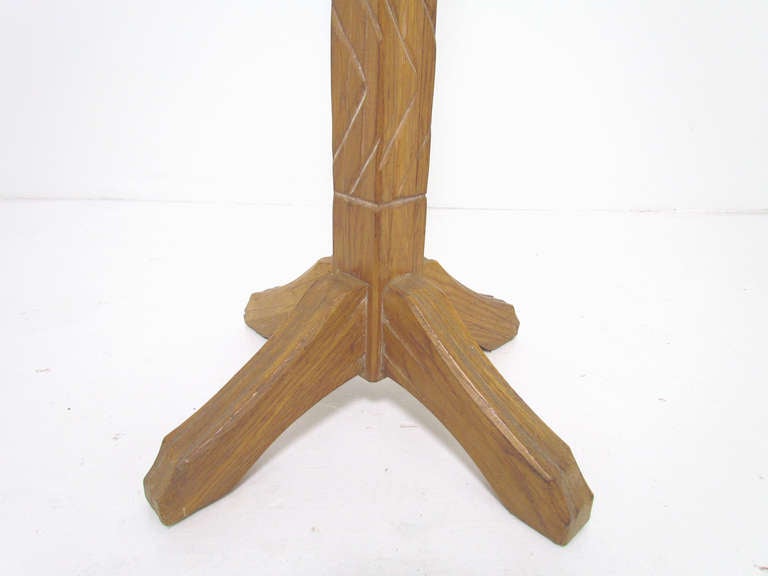 Mid-20th Century Ranch Oak Coat Stand by Brandt circa 1940s