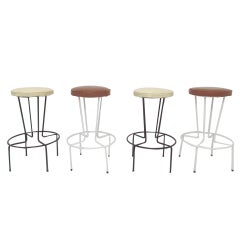 Set of Four Bar Stools by Frederic Weinberg ca. 1950s