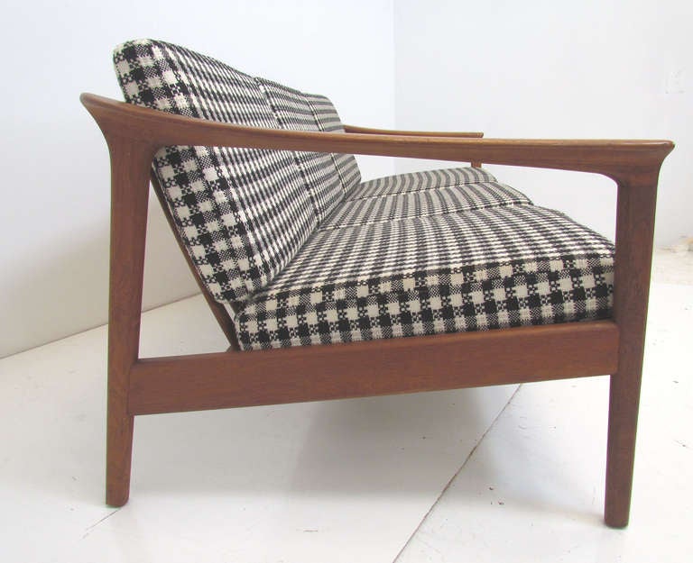 Swedish Danish Modern Teak Sofa by Folke Ohlsson for Dux, ca. 1960s