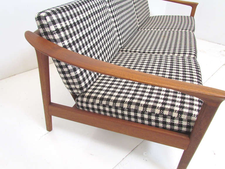 Danish Modern Teak Sofa by Folke Ohlsson for Dux, ca. 1960s 1