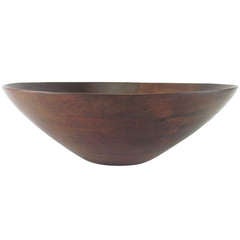 Danish Hand Turned Teak Serving Bowl by Digsmed, circa 1960s