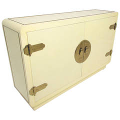 Hollywood Regency Style Console Cabinet by Mastercraft