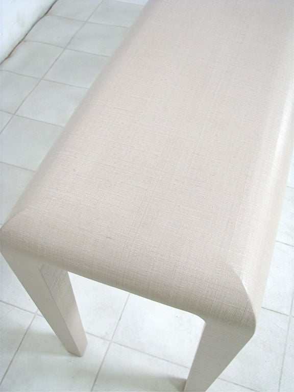 American Grass Cloth Console Table by Harrison-Van Horn, ca. 1980s