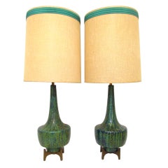 Pair of Mid-Century Modern Table Lamps ca. 1960s