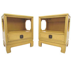 Vintage Pair of Hollywood Regency Night Stands / End Tables ca. 1960s