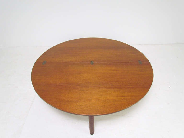 Danish Teak Folding Coffee Table by Poul Volther for Frem Rojle 1