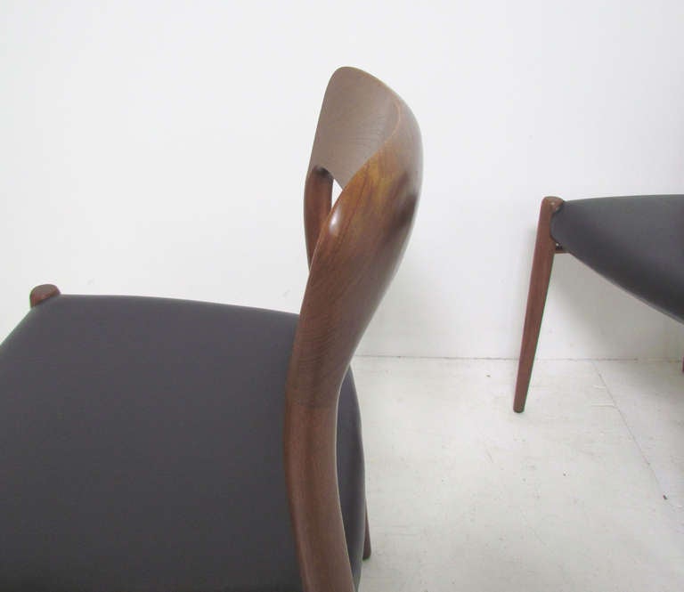 Mid-20th Century Set of Ten Teak Dining Chairs by Niels Moller for JL Moller, Circa 1960's