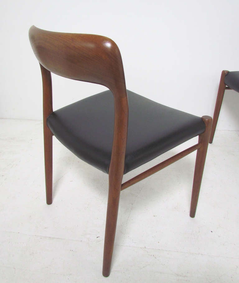 Set of Ten Teak Dining Chairs by Niels Moller for JL Moller, Circa 1960's 1