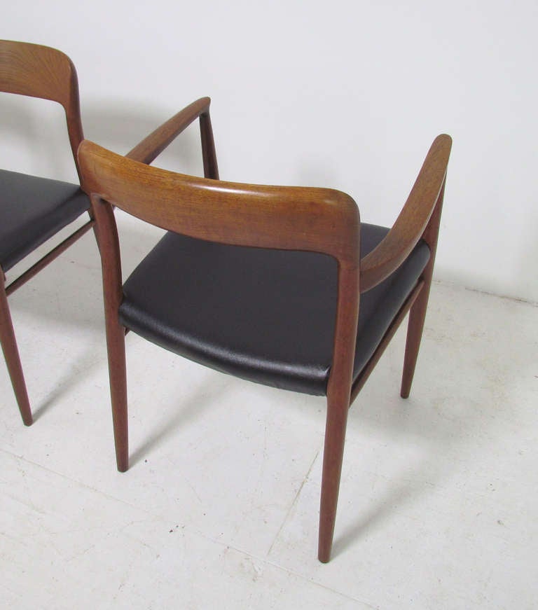 Set of Ten Teak Dining Chairs by Niels Moller for JL Moller, Circa 1960's 3