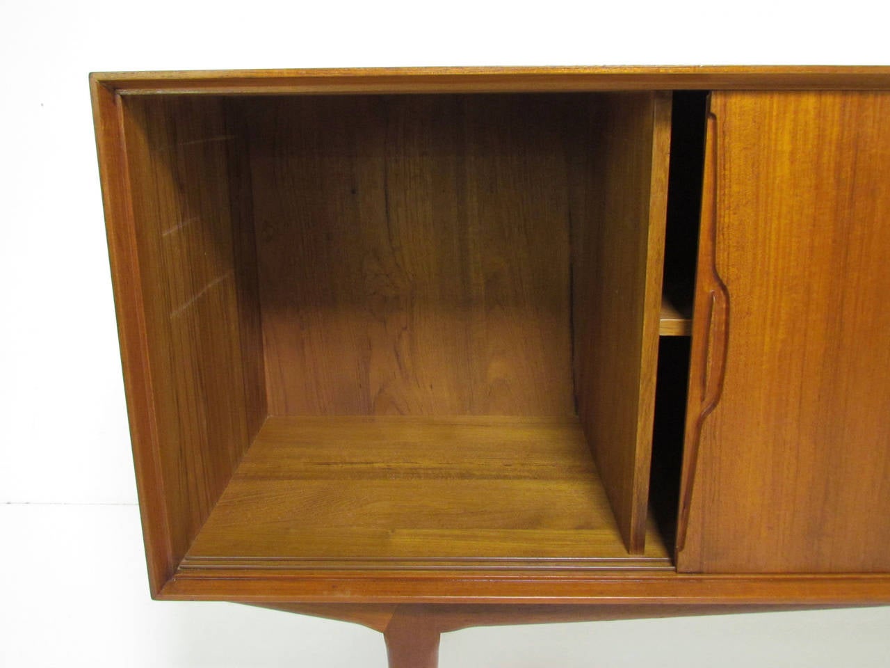 Danish Teak Three-Door Credenza by Knud Nielsen, circa 1960s 4