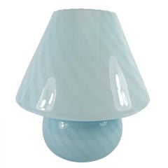 Hand Blown Murano Glass Table Lamp by Venini, Italy
