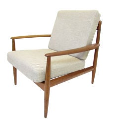 Retro Danish Teak Lounge Chair by Grete Jalk for France & Daverkosen