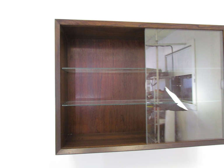 Danish Rosewood Wall Mounted Cabinets by Cado ca. 1960s 3