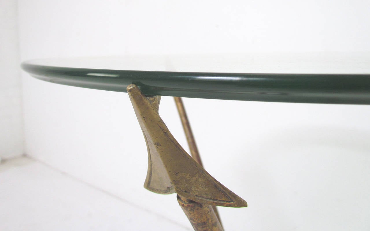 Mid-Century Modern Mid-Century Italian Tripod Arrow Side Table
