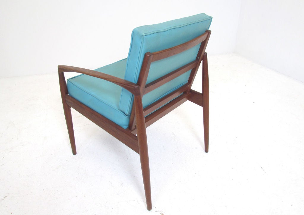 Pair of Danish Teak Lounge Chairs by Kai Kristiansen ca. 1950s 1