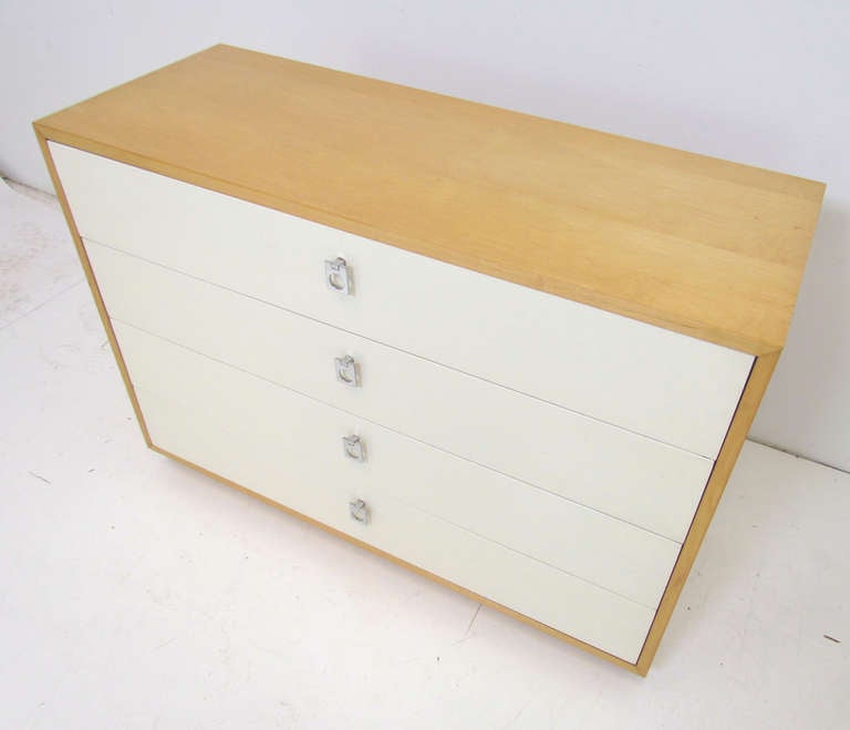 Pair of Mid-Century Modern Dressers by Founders In Good Condition In Peabody, MA