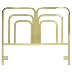 Queen Headboard in Brass by Milo Baughman for Design Instiute America (DIA)